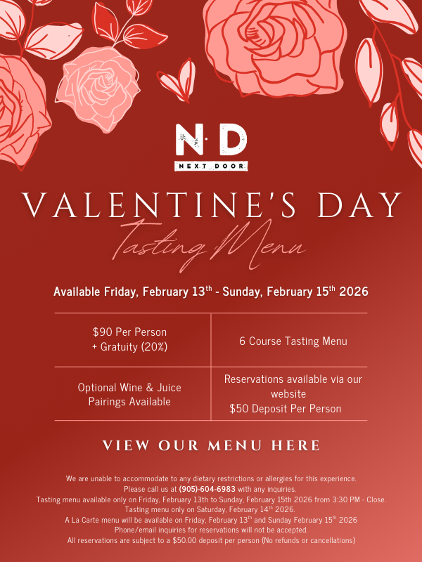 ND Valentine's Day Tasting Menu 2026